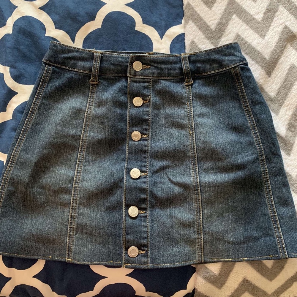 Button up Jean skirt